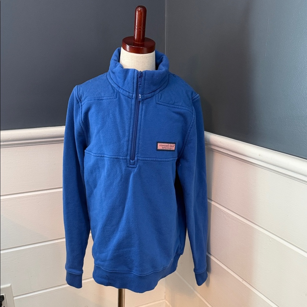 Vineyard Vines Royal Blue Fleece Pullover